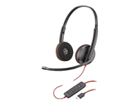 HP Poly Blackwire 3220 Stereo USB-C Headset +USB-C/A